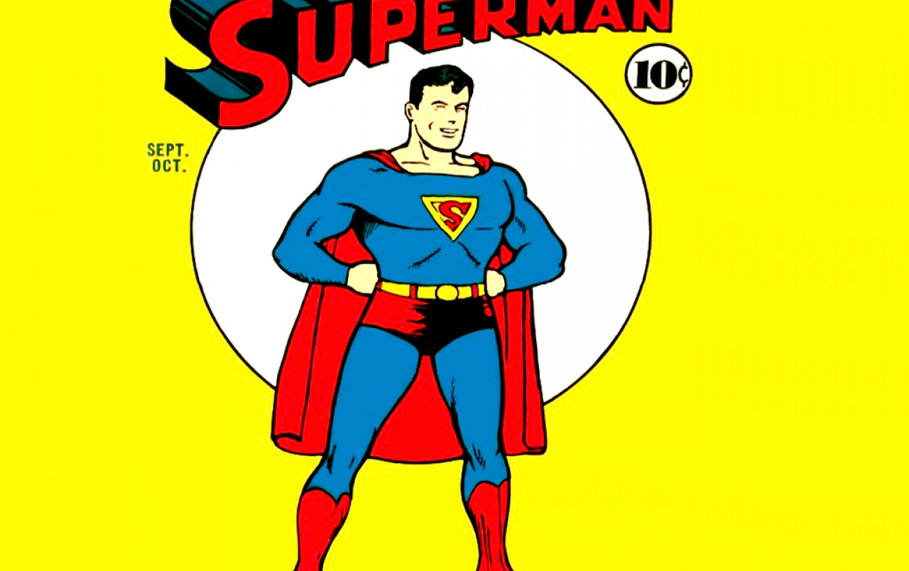 Superman Comic Wallpapers - Old School Superman Comic - HD Wallpaper 