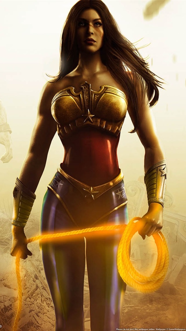 Iphone Wallpaper Injustice - Dc And Mortal Kombat Wonder Women - HD Wallpaper 