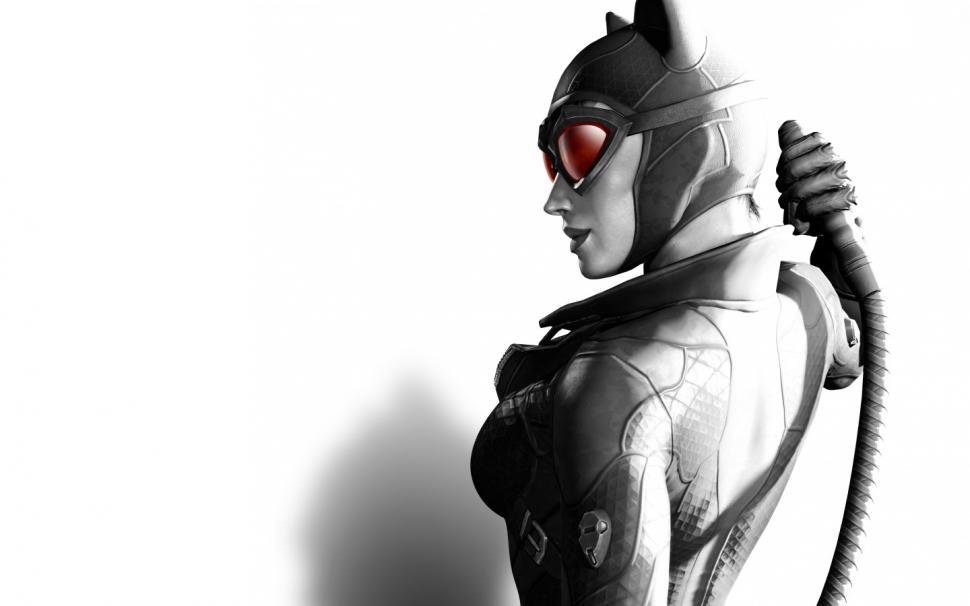 Batman Arkham Asylum Catwoman White Hd Wallpaper,video - HD Wallpaper 