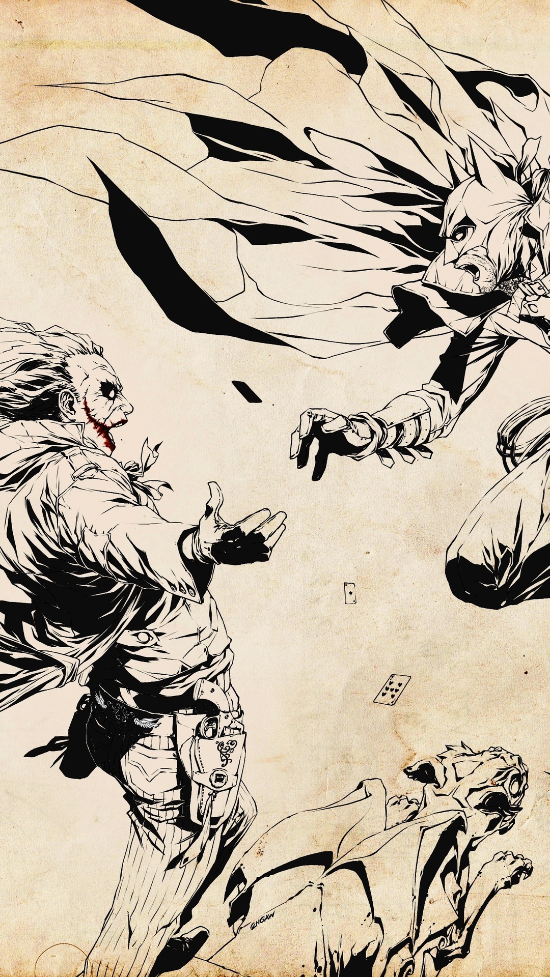 Joker, Batman, Comics, Jocker, Batman Photo - Batman Vs Joker Hit Me - HD Wallpaper 