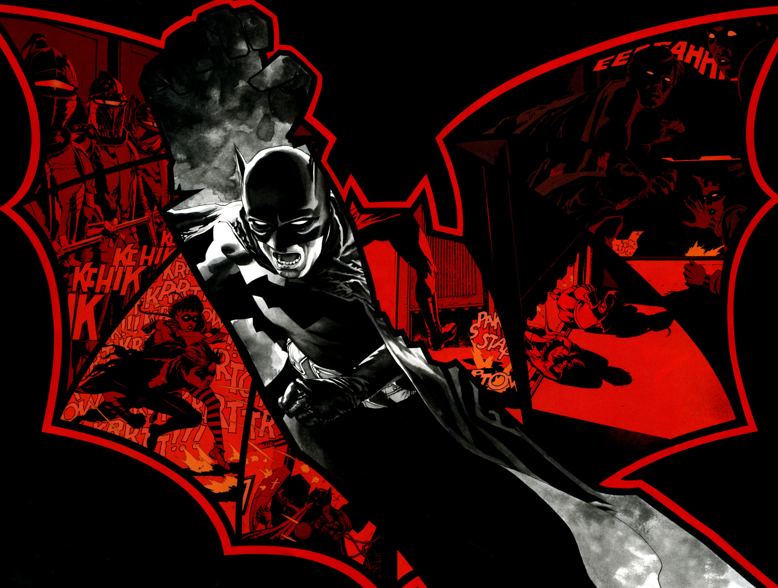 Black And Red Wallpaper Batman - HD Wallpaper 