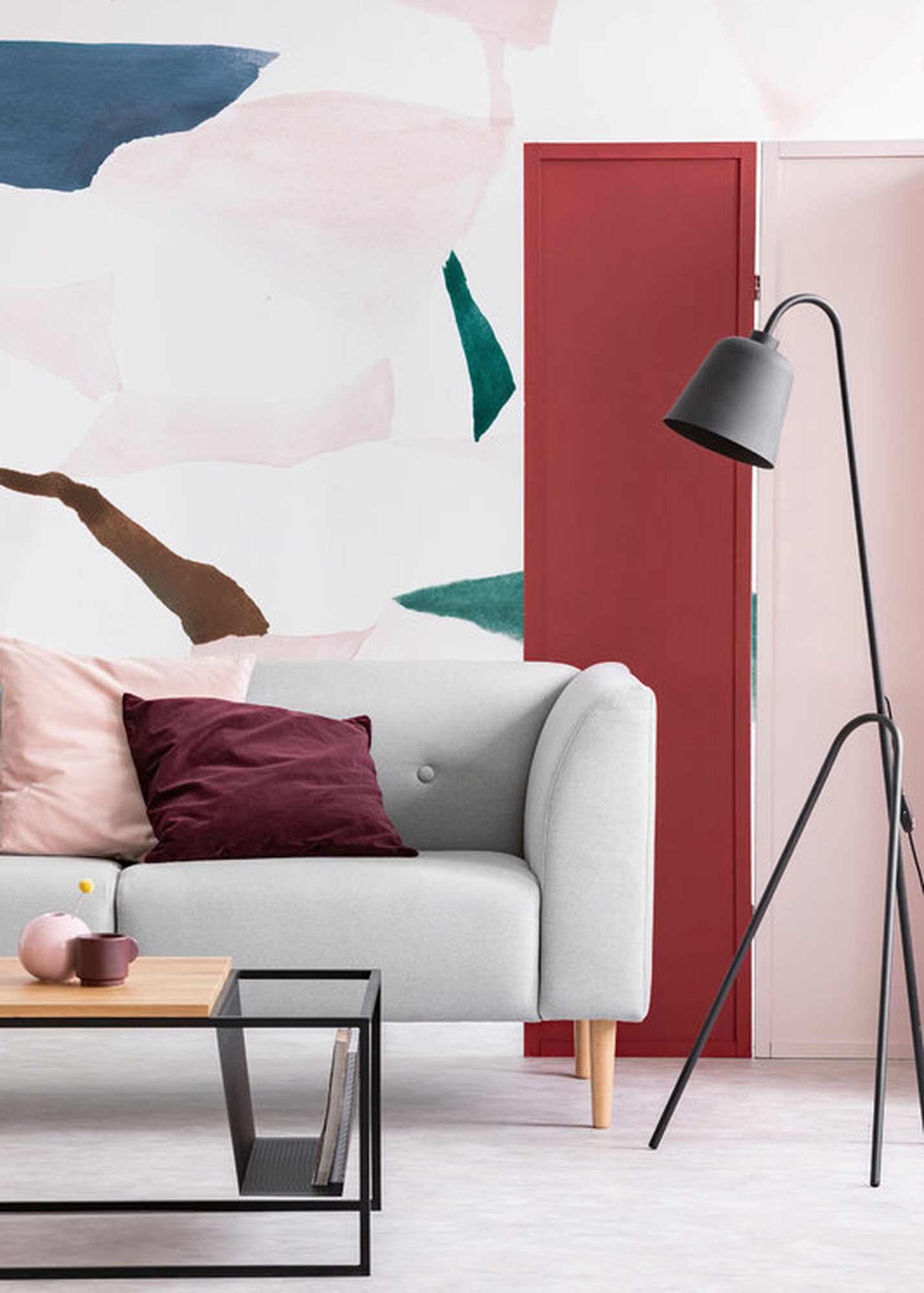 Rosa Und Bordeaux Kissen - HD Wallpaper 