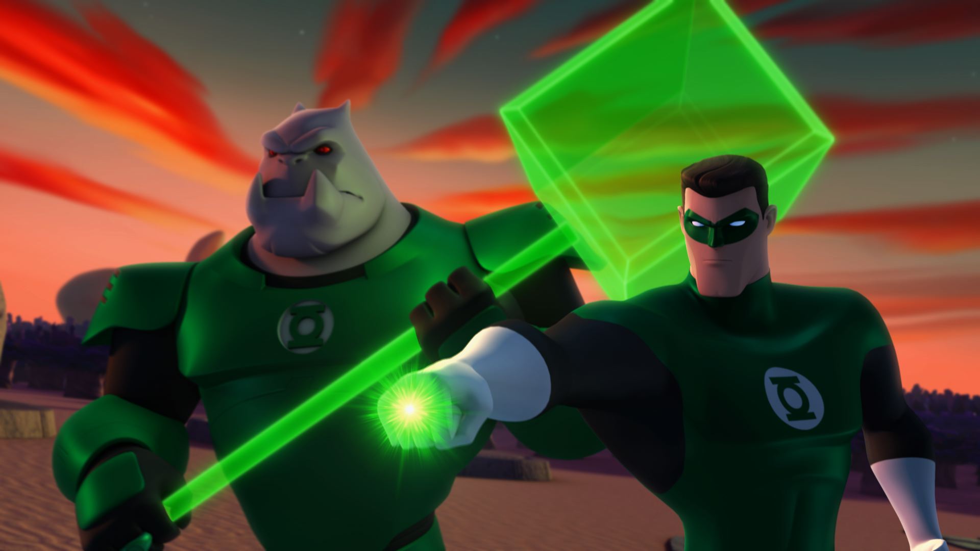 Green Lantern Cartoon Powers - HD Wallpaper 