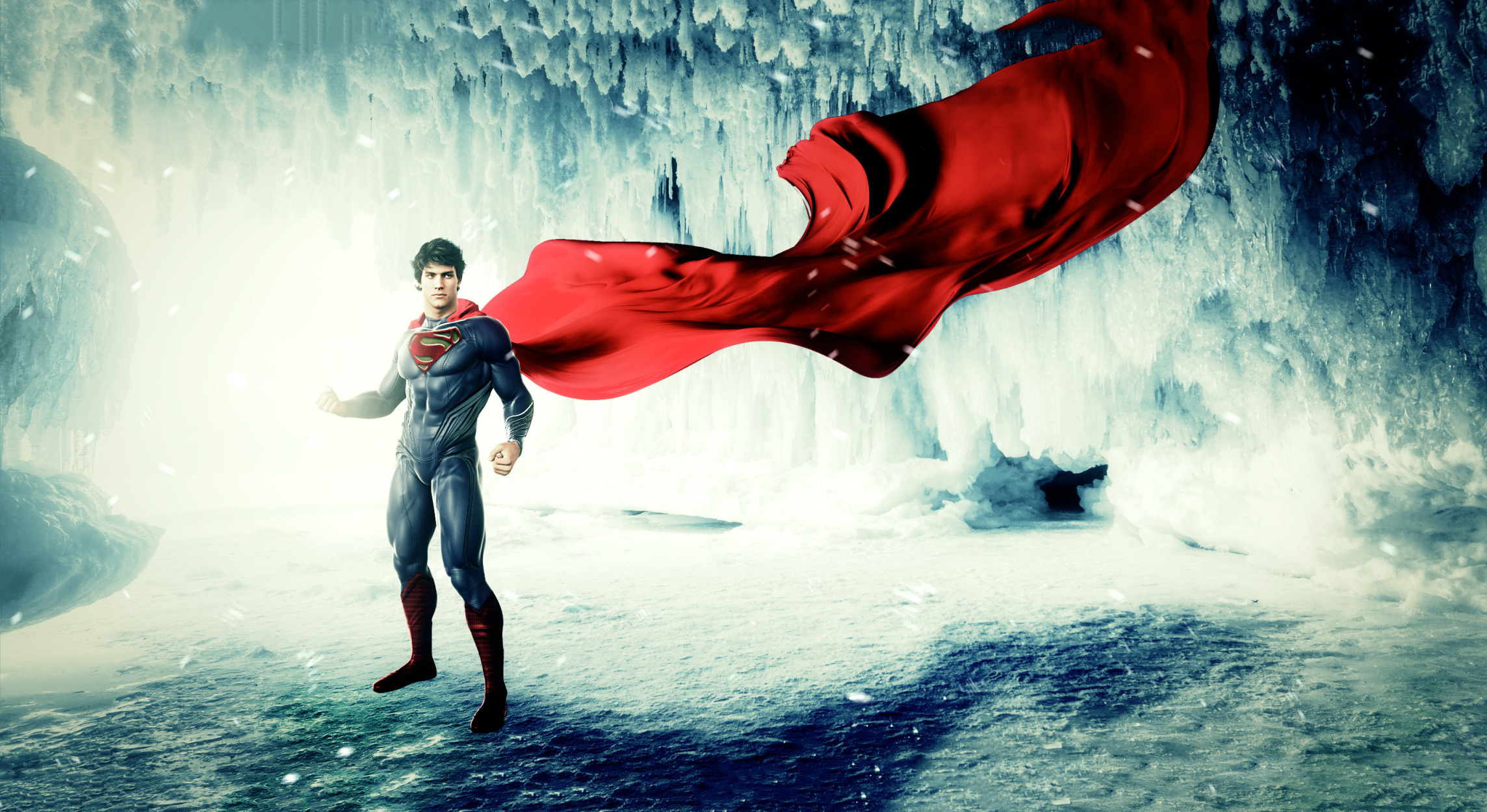 Flying Superman Man Of Steel - HD Wallpaper 