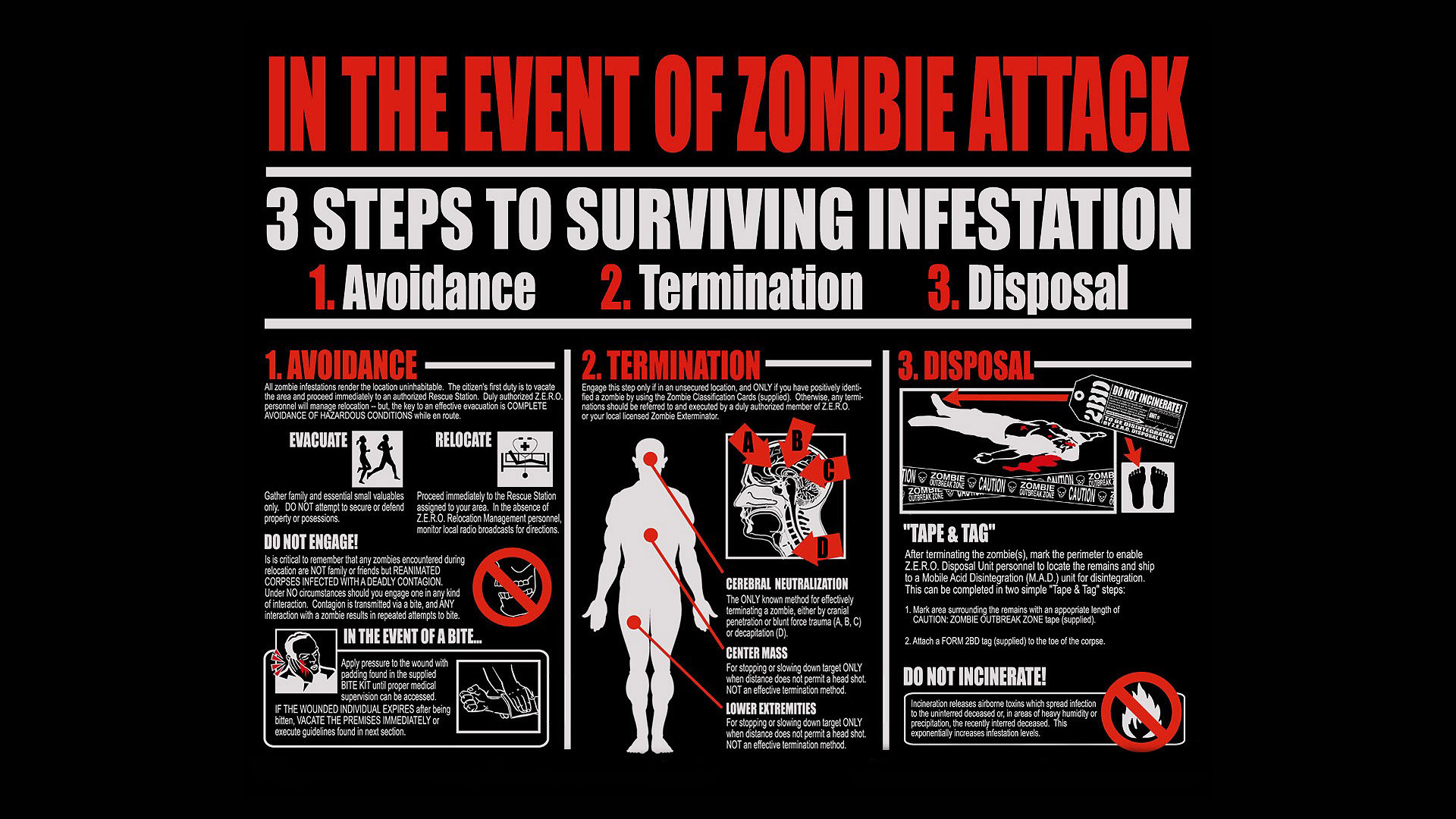 In The Event Of A Zombie Attack Hd Wallpaper 
 Data-src - Zombie Hd Desktop Background - HD Wallpaper 