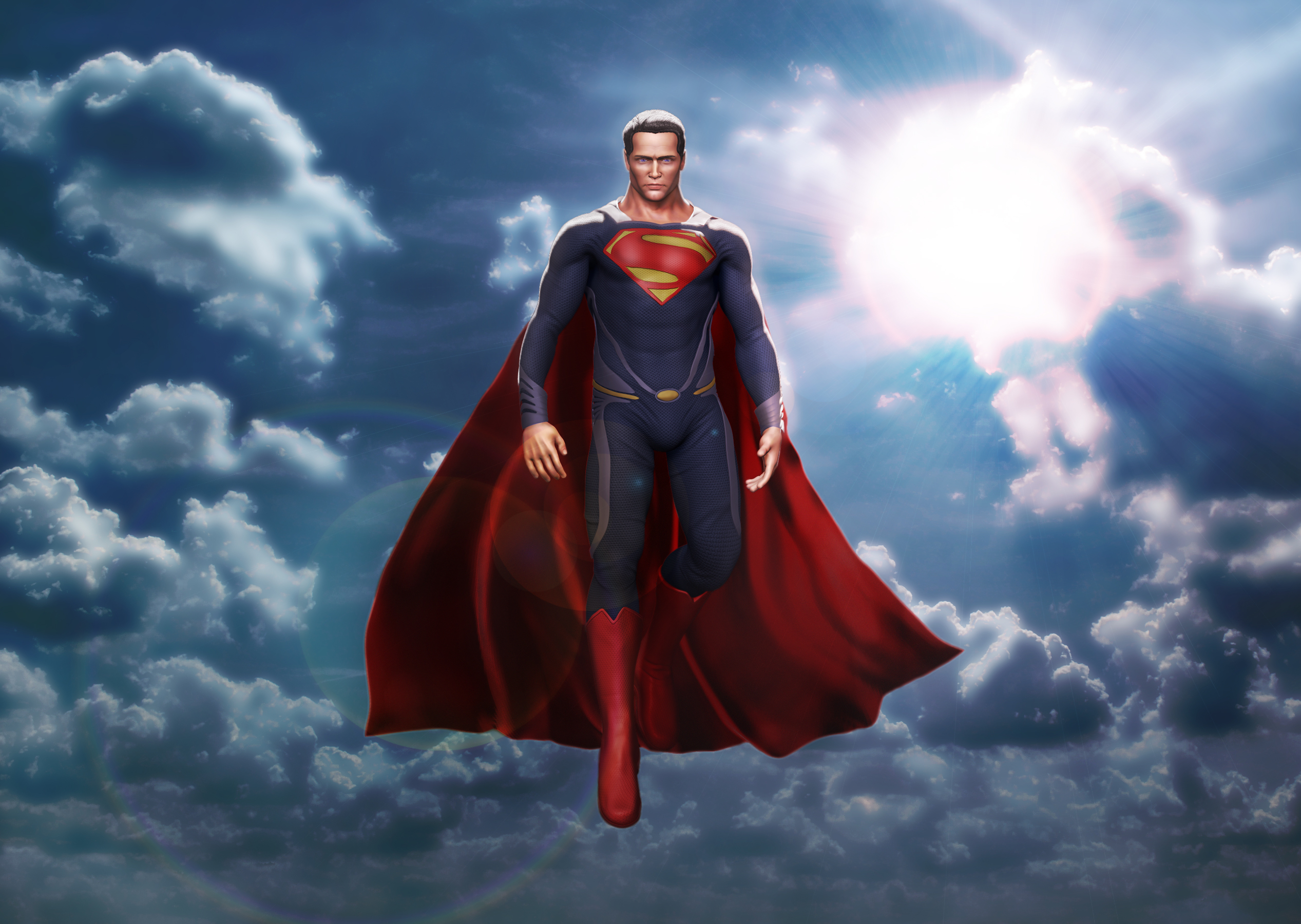 Superman Man Of Steel Background For Free Wallpaper - HD Wallpaper 