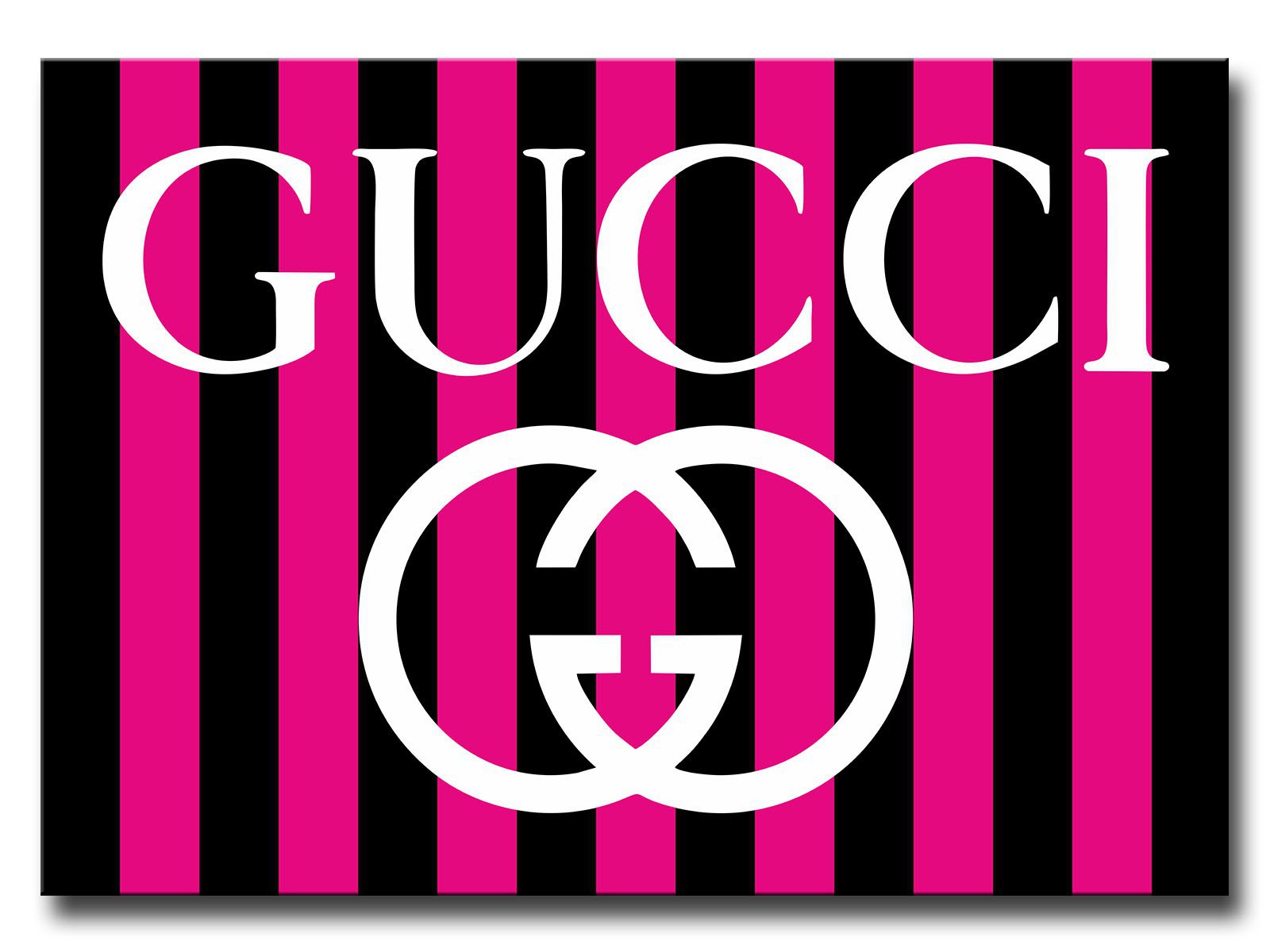 Gucci Painting Inspiration Fuchsia And Black Lines - Gucci Logo Tshirt Black - HD Wallpaper 