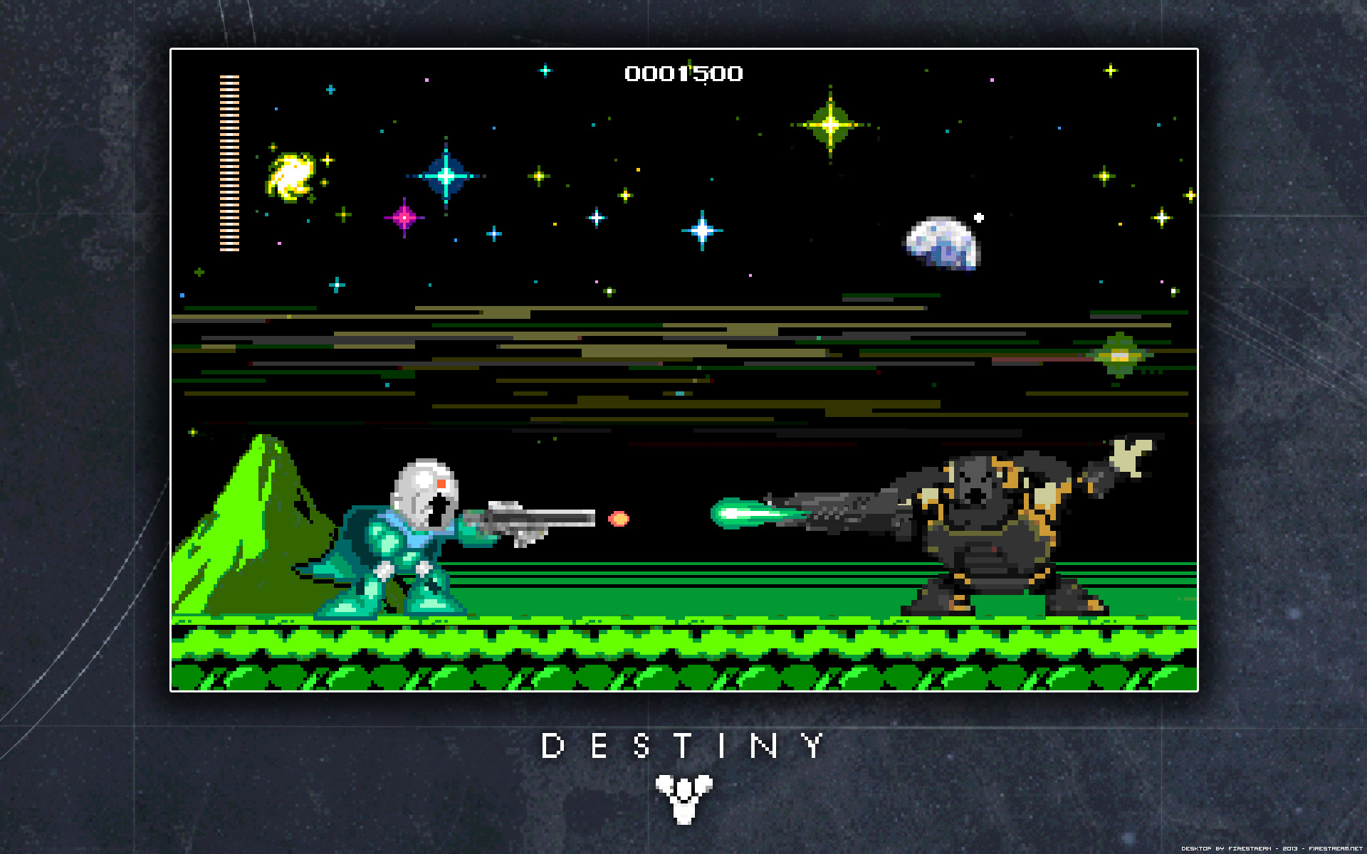 Destiny 8 Bit Art - HD Wallpaper 
