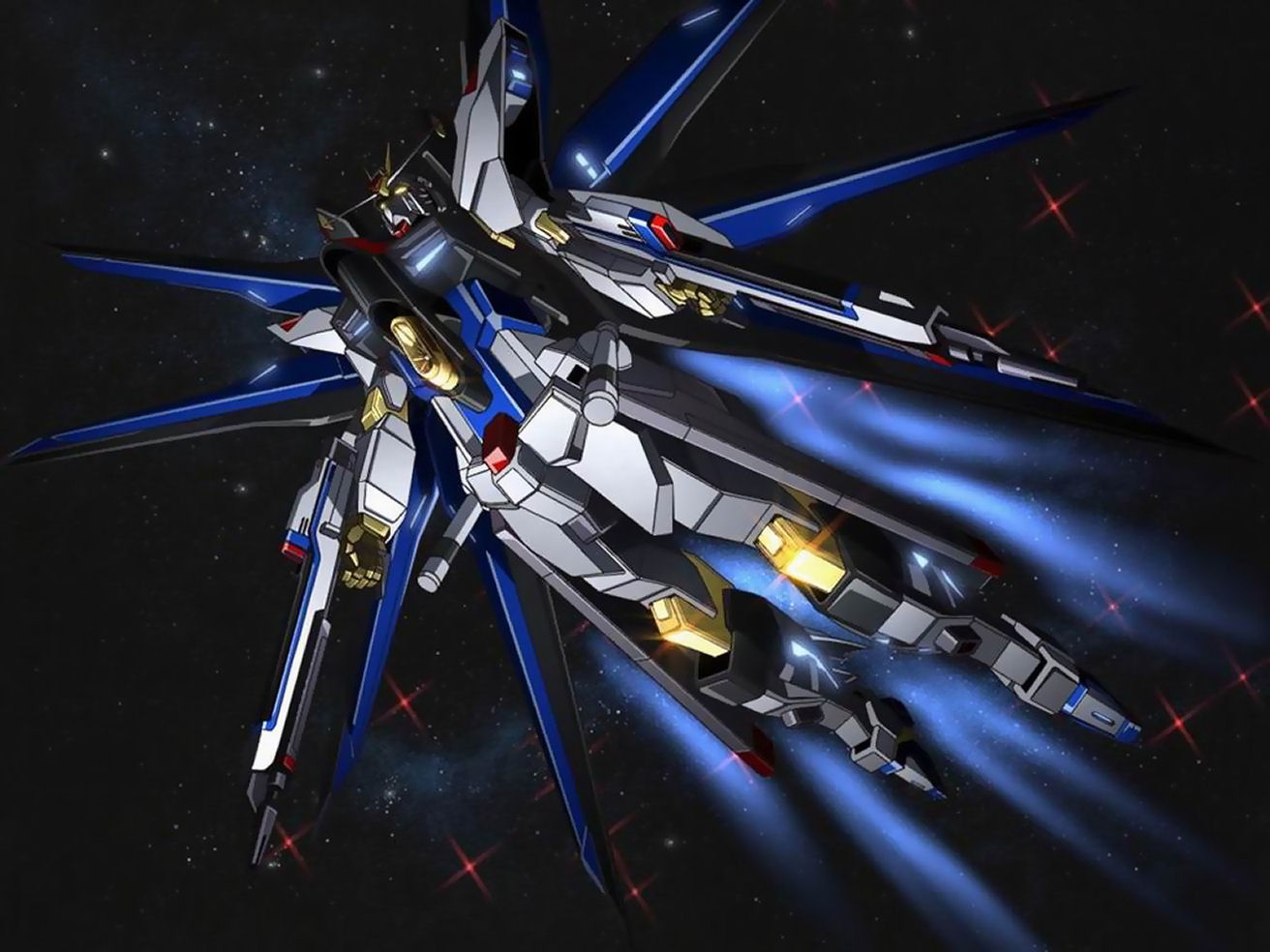 Strike Freedom Gundam Anime - HD Wallpaper 
