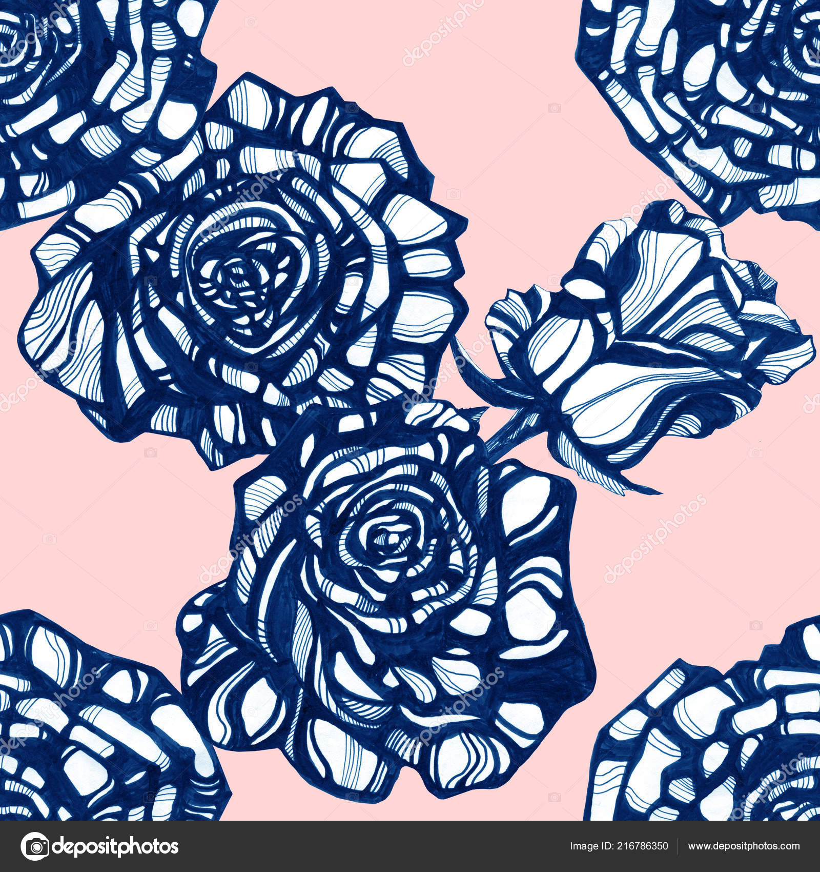 Roses Flowers Ink - HD Wallpaper 