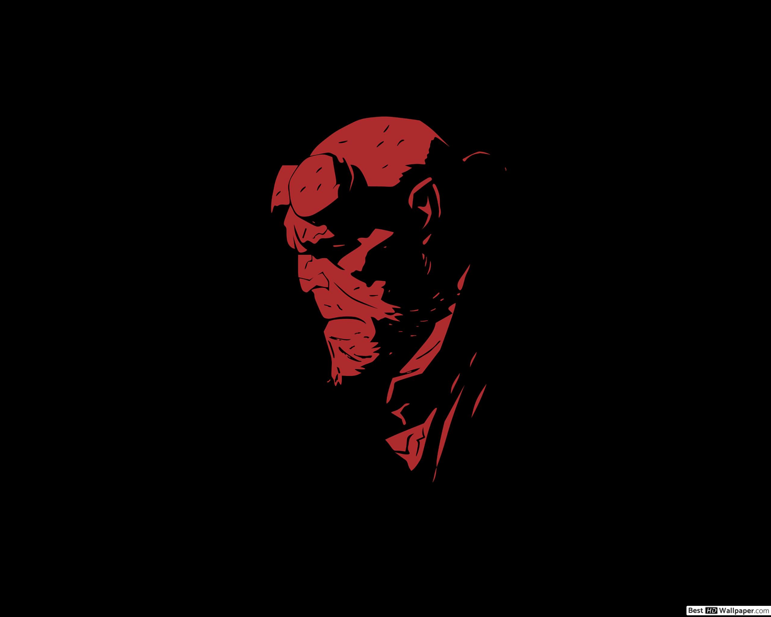 Hellboy Black And White - HD Wallpaper 
