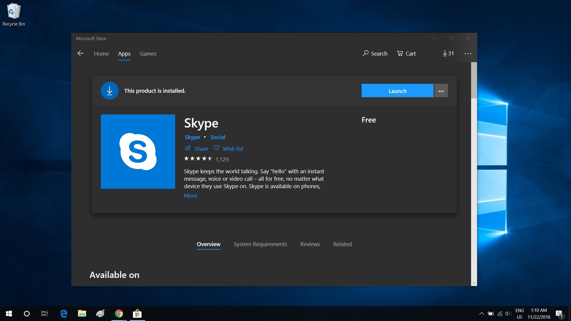 Skype Split View Mode - Skype Icon - HD Wallpaper 