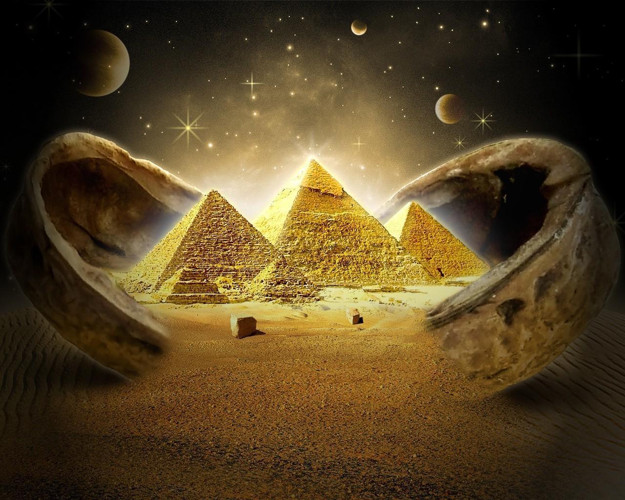 Pirámides De Cristal Sumergidas En El Triángulo De - Ancient Egypt Cover Facebook - HD Wallpaper 