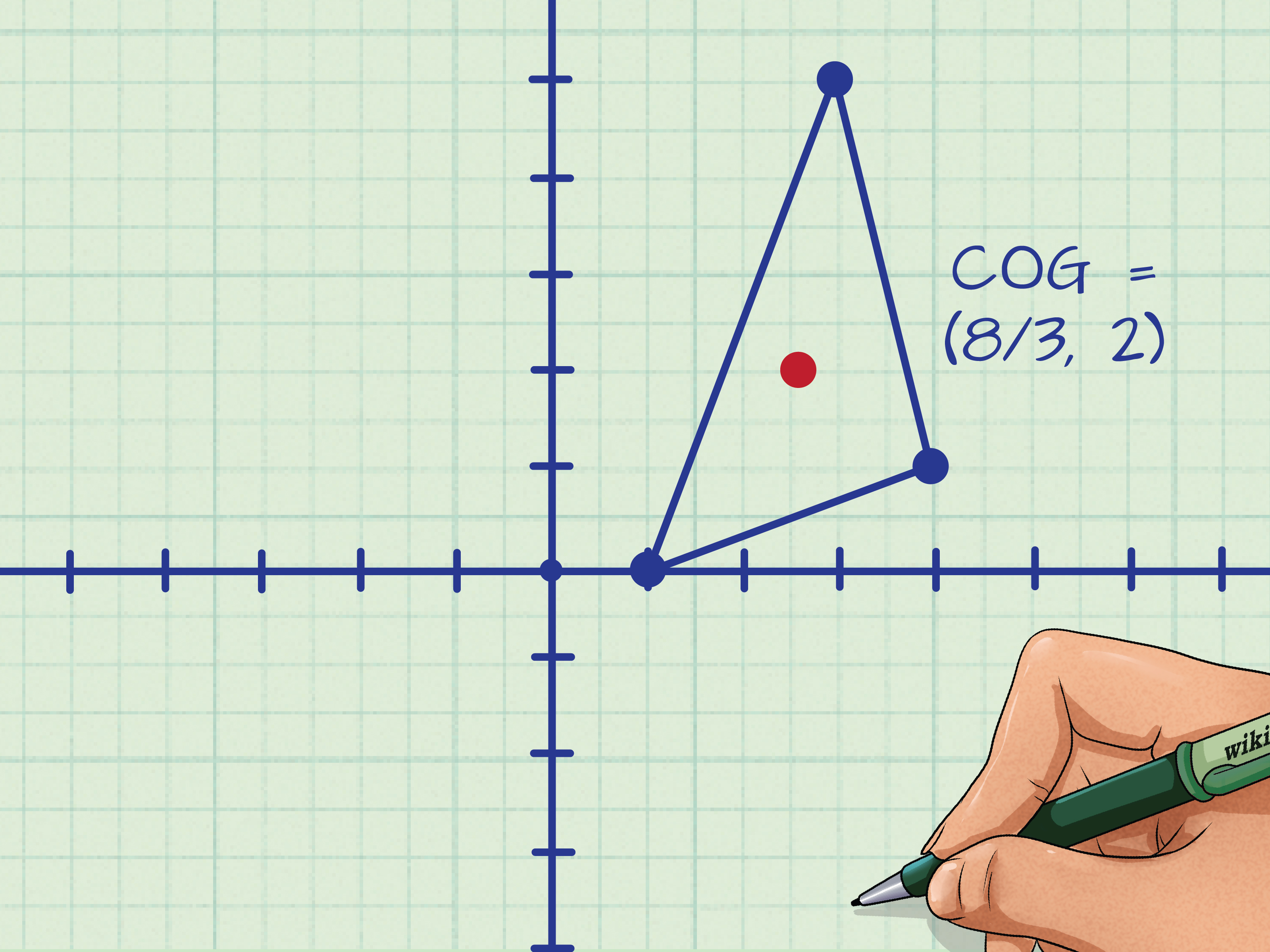 Image Titled Calculate The Center Of Gravity Of A Triangle - 3d Speces Triangle With Cordinate - HD Wallpaper 