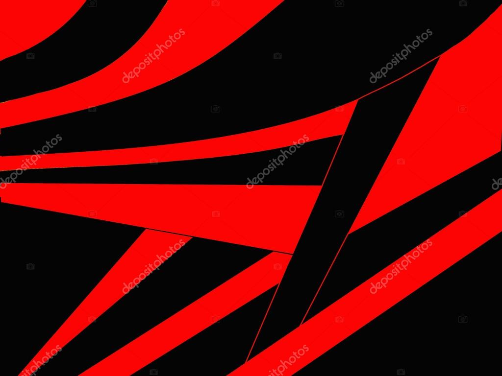 Figuras Rojas Con Negro - HD Wallpaper 