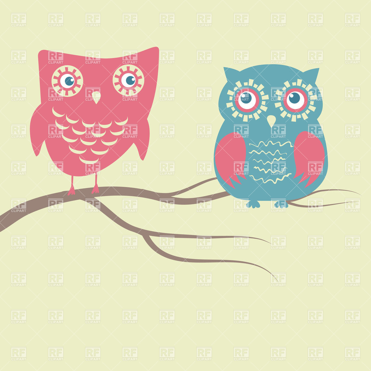 Free Owl Clipart Wallpaper Image Greetings Card With - Vector Graphics - HD Wallpaper 