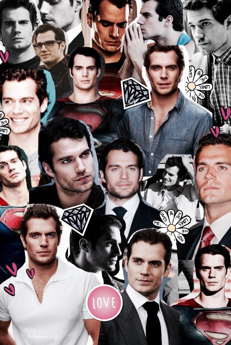 Clark Kent, Handsome, And Guys Image - Henry Cavill Collage Wallpaper Iphone - HD Wallpaper 