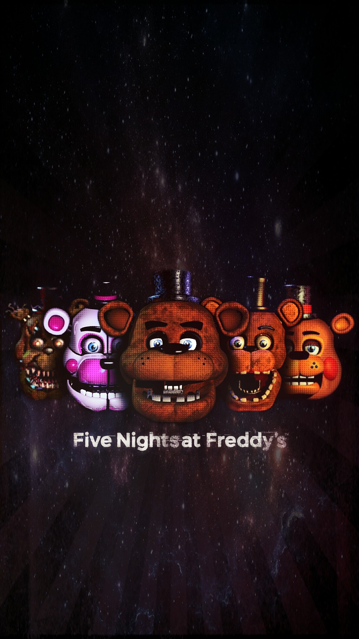 1189x2114, Fnaf Wallpaper All Freddys By Garebearart1 - Fnaf Wallpapers For Phone - HD Wallpaper 