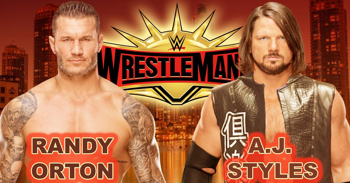 Aj Styles Vs Randy Orton Wrestlemania - Randy Orton Vs Aj Styles Wrestlemania - HD Wallpaper 