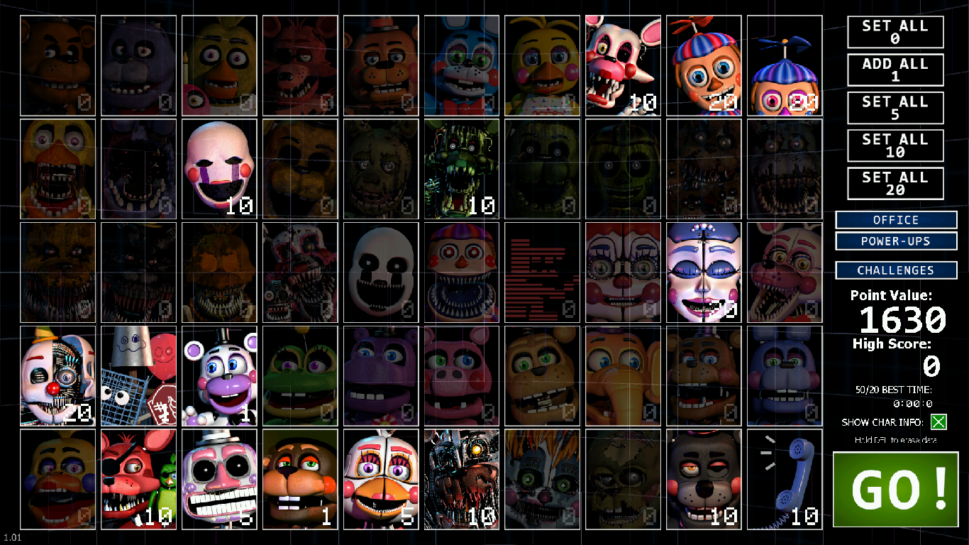 Fnaf Ultimate Custom Night Chaos - HD Wallpaper 