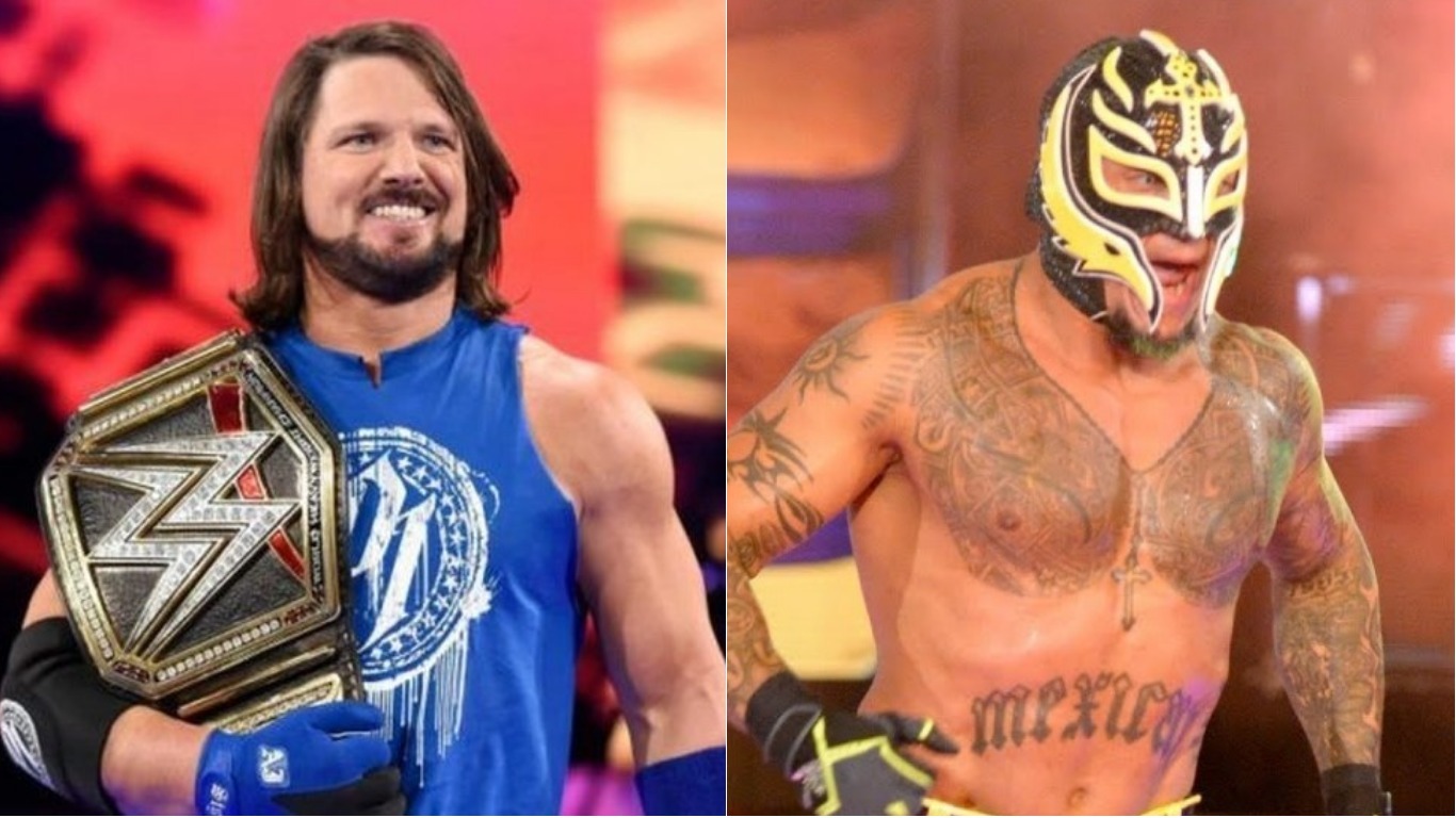 Rey Mysterio Vs Aj Styles - HD Wallpaper 