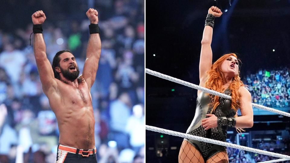 Seth Rollins Becky Lynch Royal Rumble Wins Wwe - Wwe Royal Rumble 2019 Results - HD Wallpaper 
