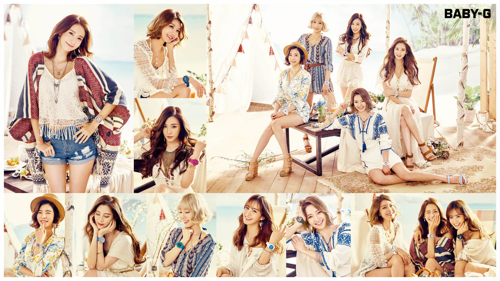 Girls Generation Casio Baby G Summer 2016 Wallpaper - Baby G - HD Wallpaper 