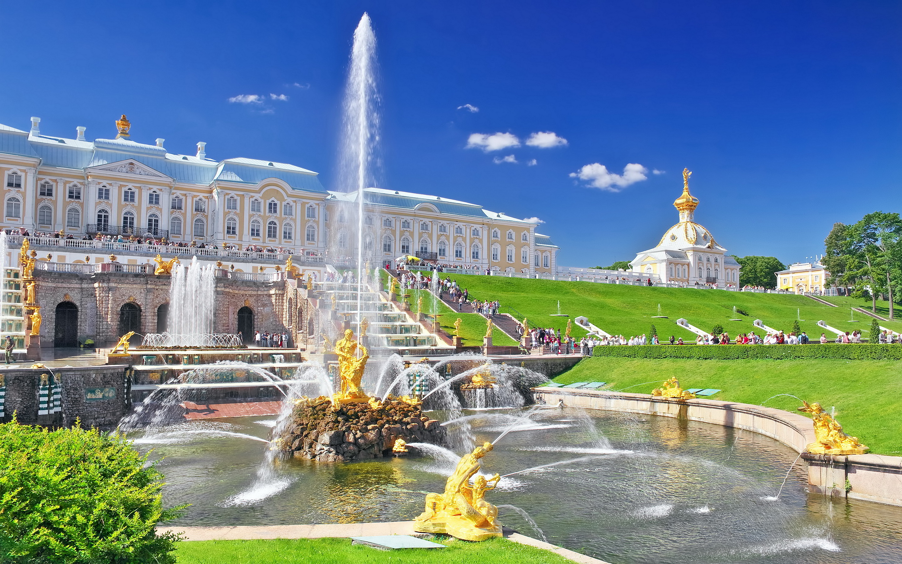 Peterhof Palace Russia - HD Wallpaper 