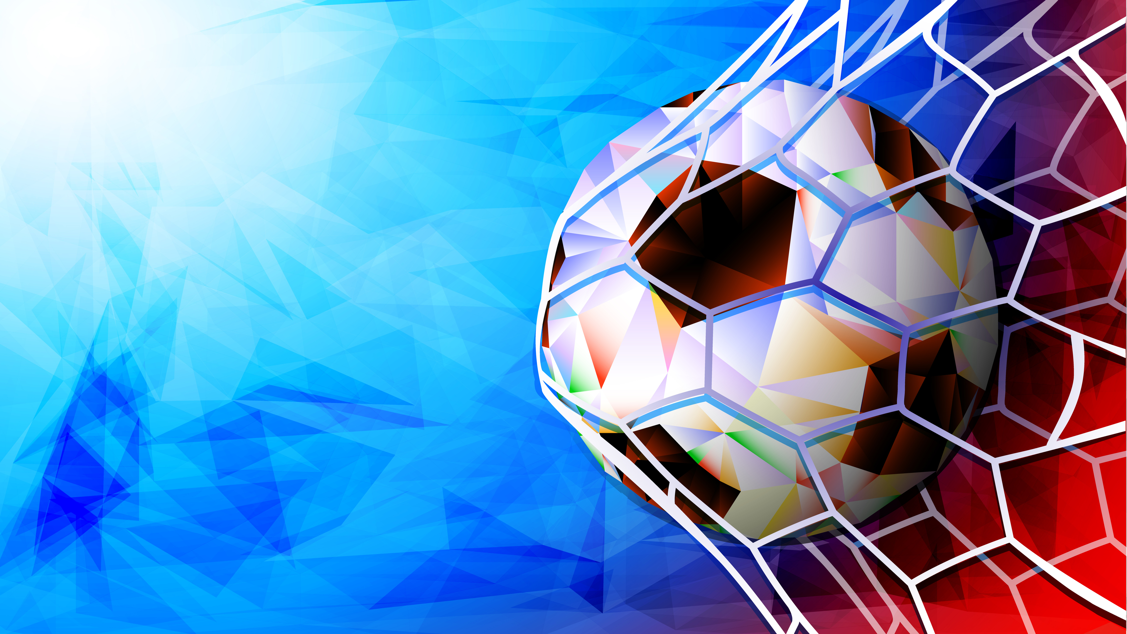 Fifa World Cup Russia 2018 4k 5k - Low Poly Art Soccer - HD Wallpaper 