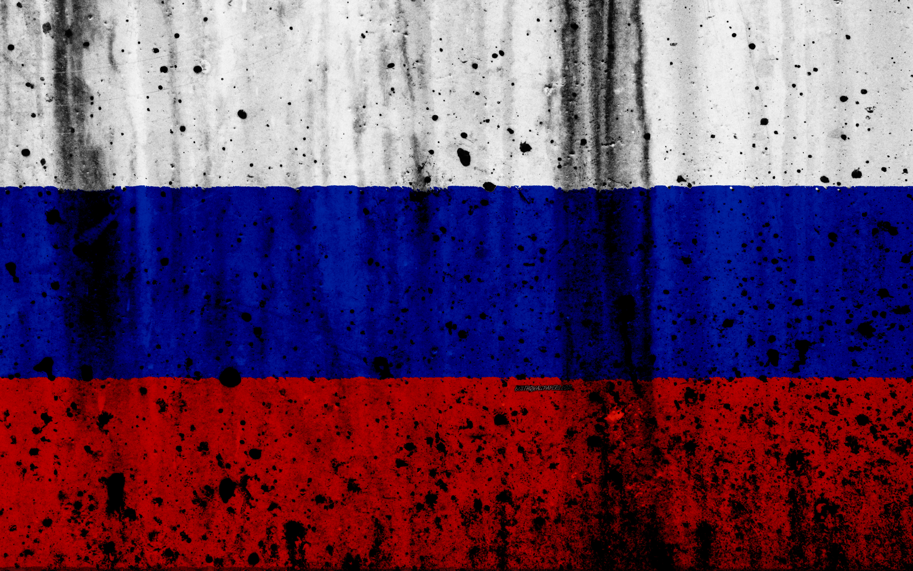 Russian Flag, 4k, Grunge, Flag Of Russia, Europe, Russia, - Chile Flag - HD Wallpaper 
