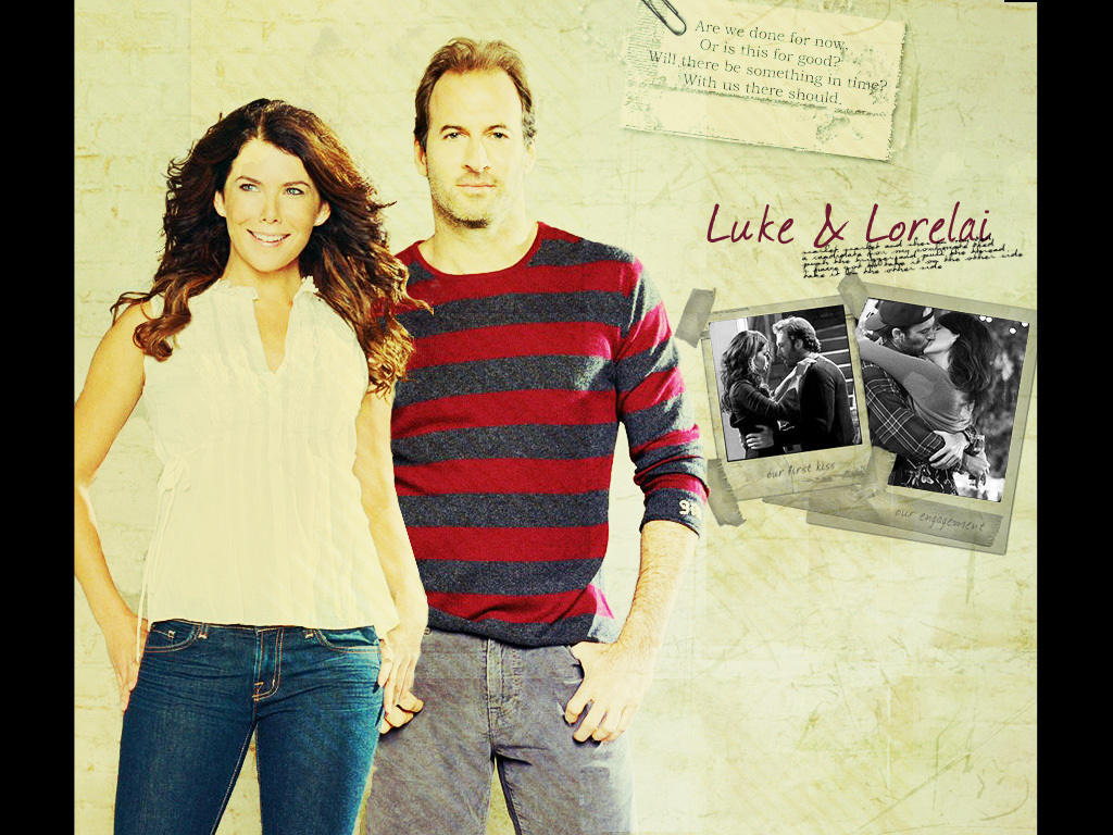 Luke & Lorelai - Luke And Lorelai - HD Wallpaper 