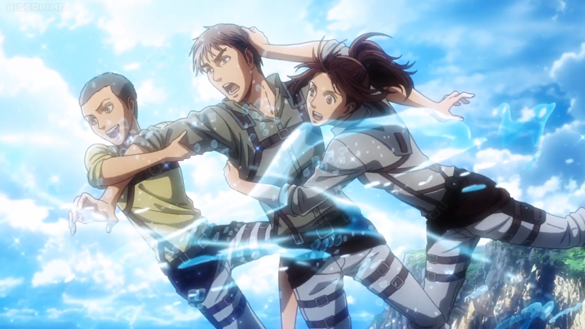 Hange And Sasha Attack On Titan - HD Wallpaper 