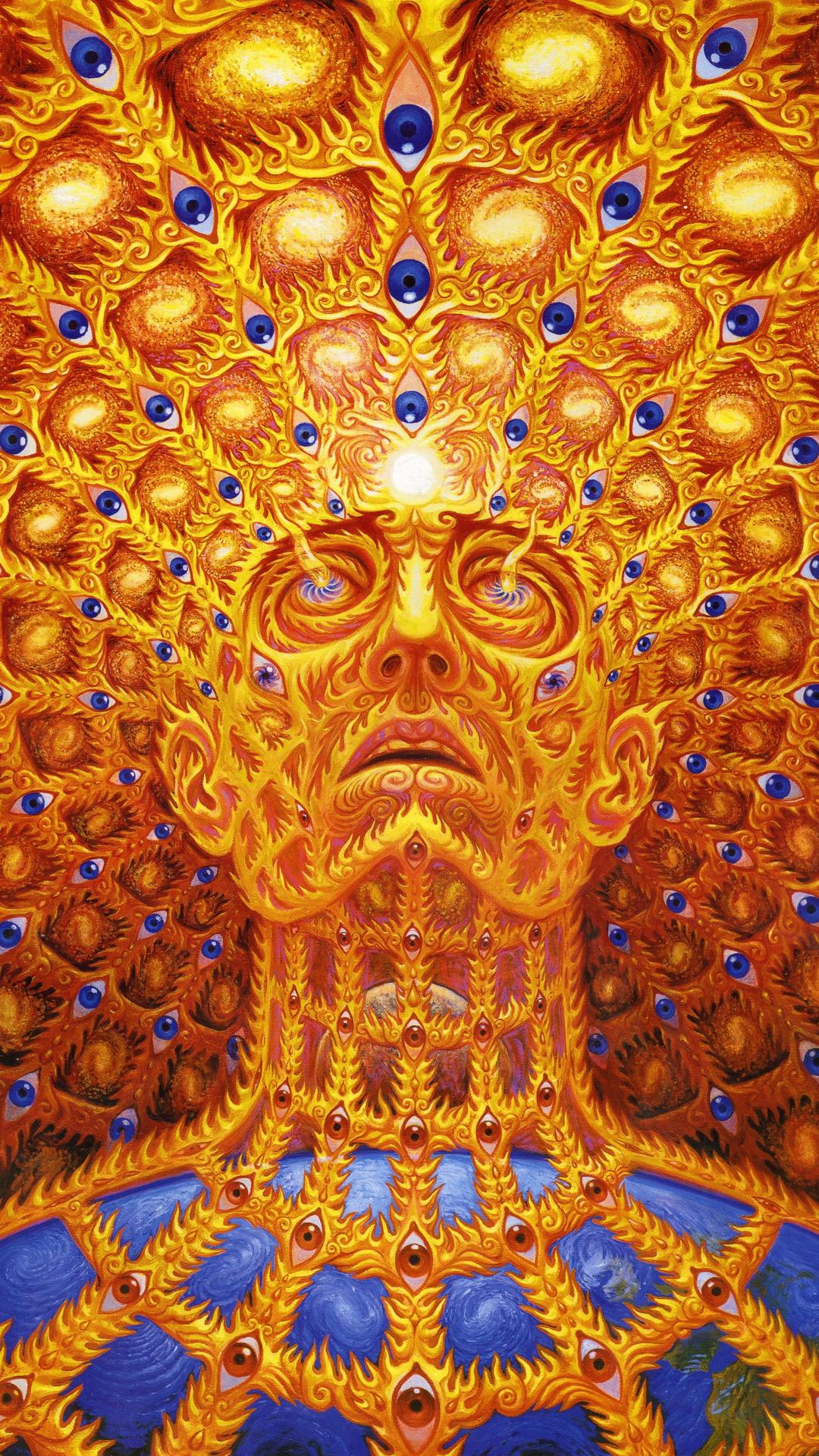 Psychedelic Artist Alex Gray - HD Wallpaper 