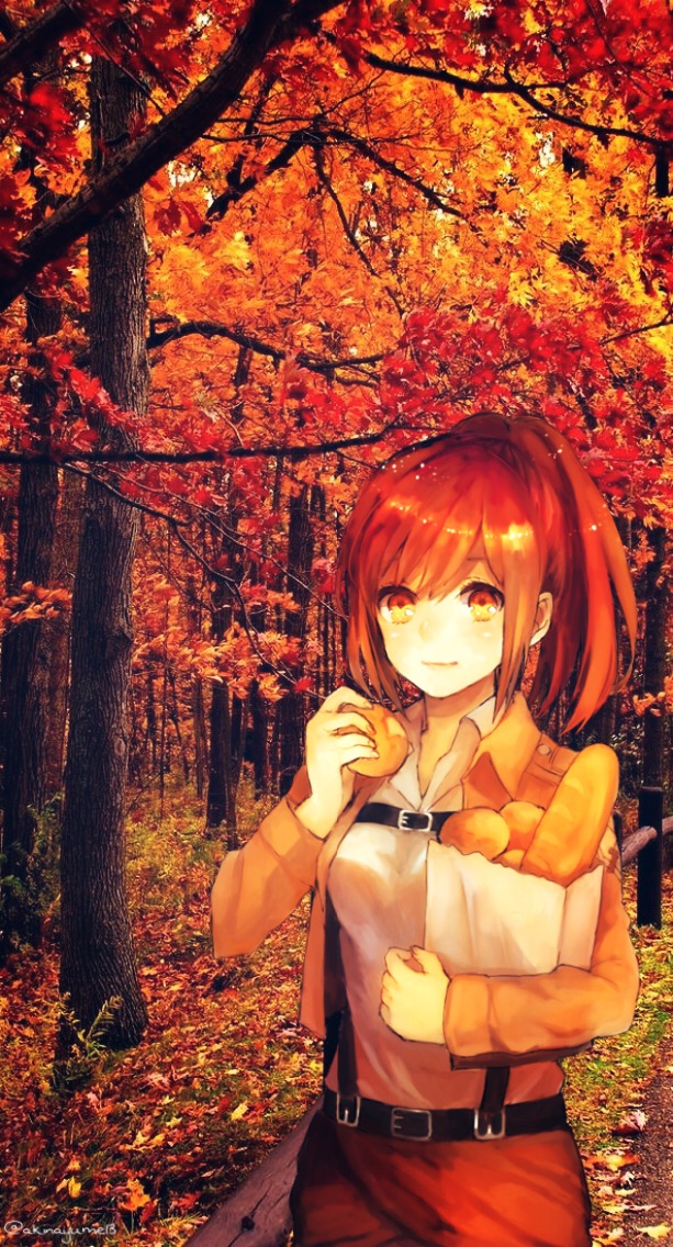 #autumn #attackontitan #shingekinokyojin #sashablouse - Fall Trees Iphone - HD Wallpaper 