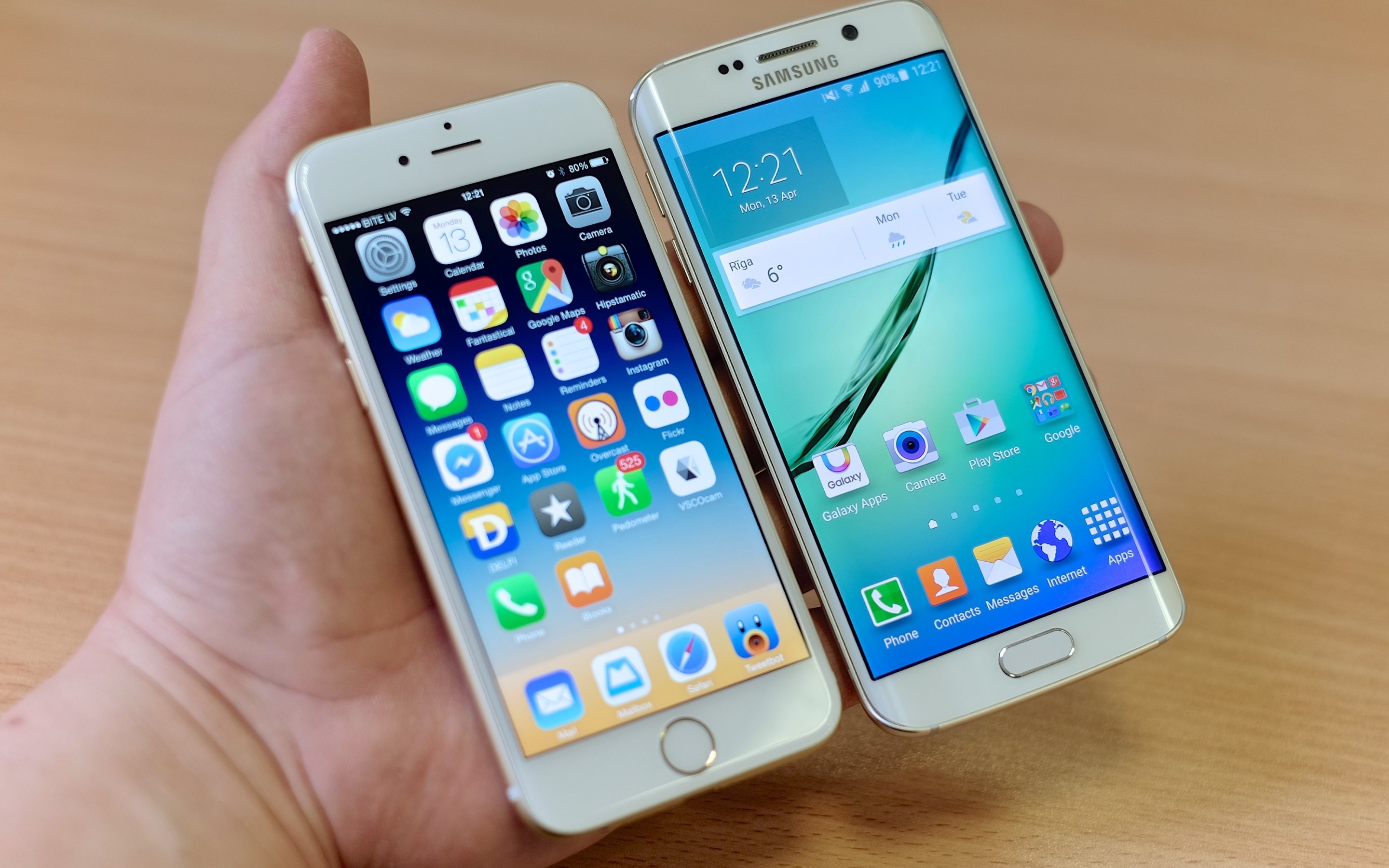 High Definition Hd 1080p - Samsung Galaxy S7 Edge Vs Iphone 8 - HD Wallpaper 