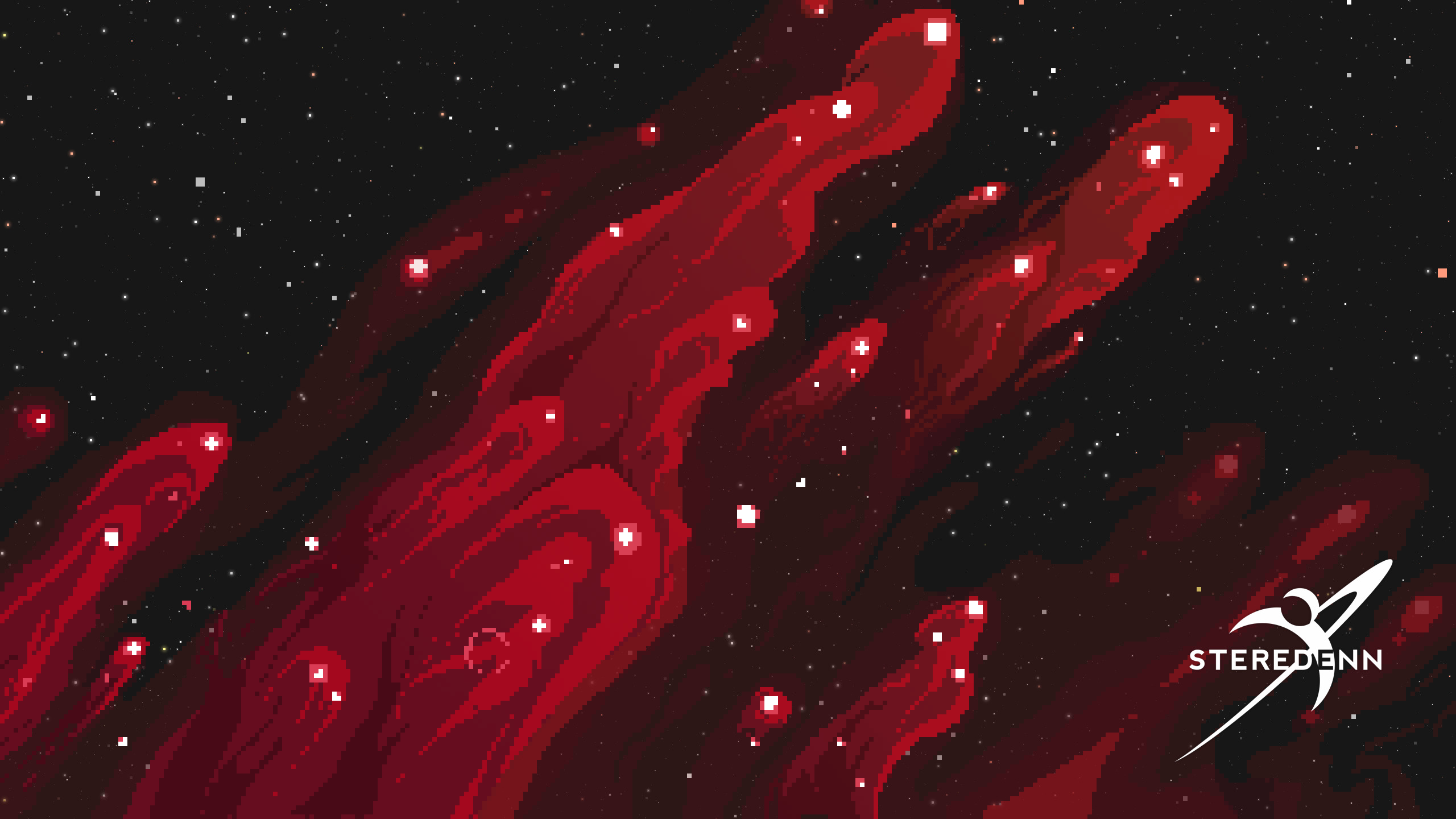 Pixel Art Nebula - HD Wallpaper 
