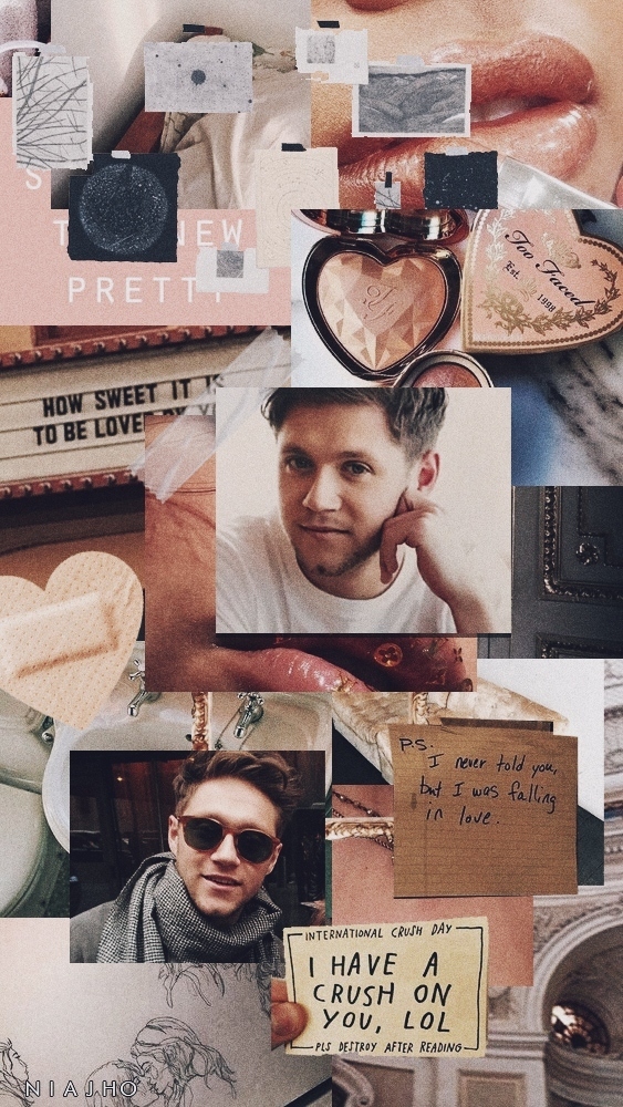 Aesthetic, Iphone, And Peach Image - Aesthetic Niall Horan Lockscreen - HD Wallpaper 