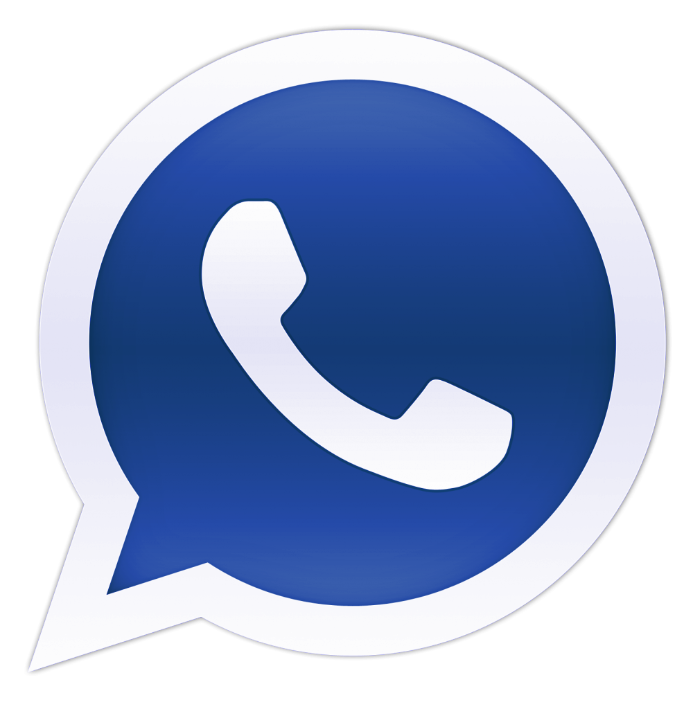 Wechat Logo - Whatsapp Logo Blue Png - HD Wallpaper 