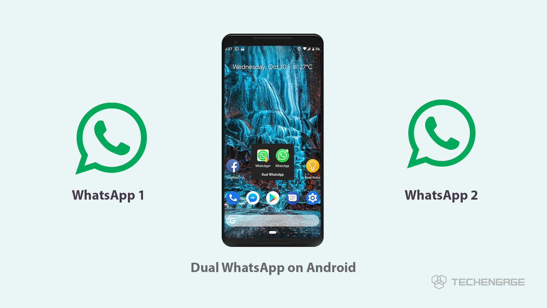 Dual Whatsapp, Double Whatsapp App - Mobile Whatsapp - HD Wallpaper 