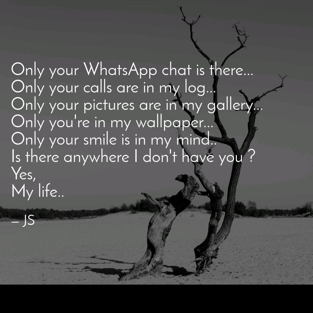 Only Your Whatsapp Chat There Only Your Calls My Log - Photo Caption - HD Wallpaper 