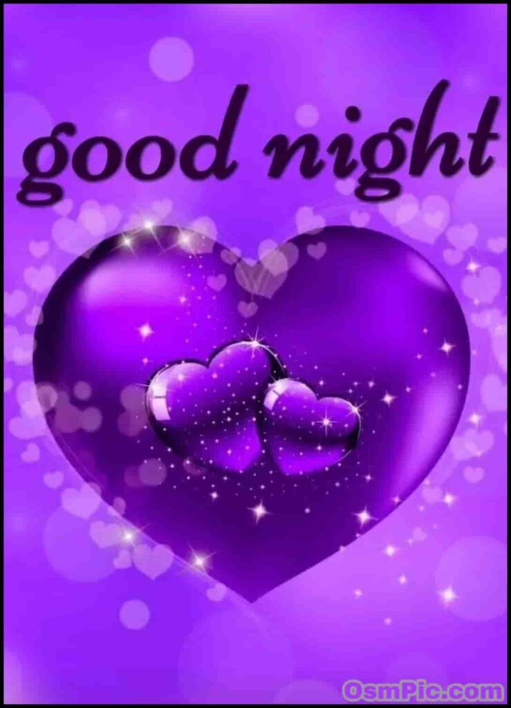 Good Night Wallpaper - Good Night Heart Images Download - HD Wallpaper 