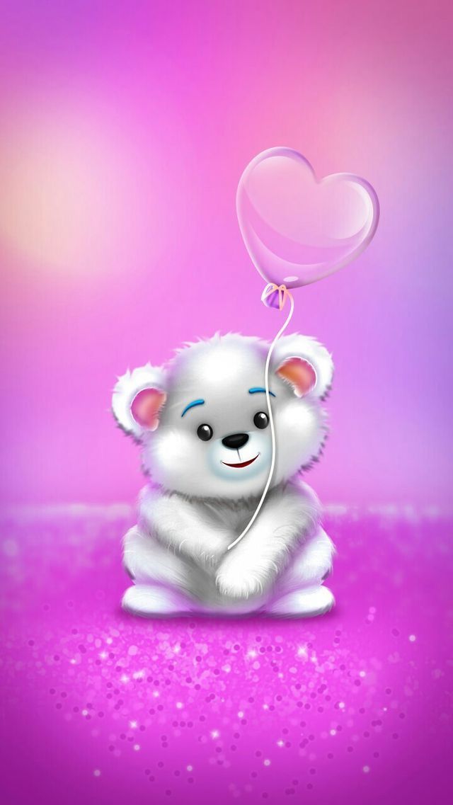 Pink Teddy Bear Wallpaper For Mobile - HD Wallpaper 