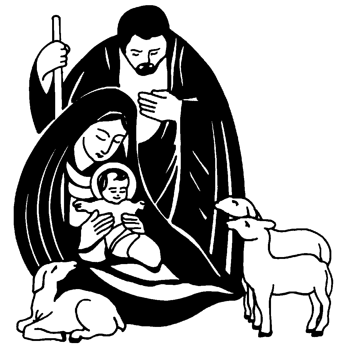 Christmas Clip Art Nativity - Christian Christmas Clip Art - HD Wallpaper 