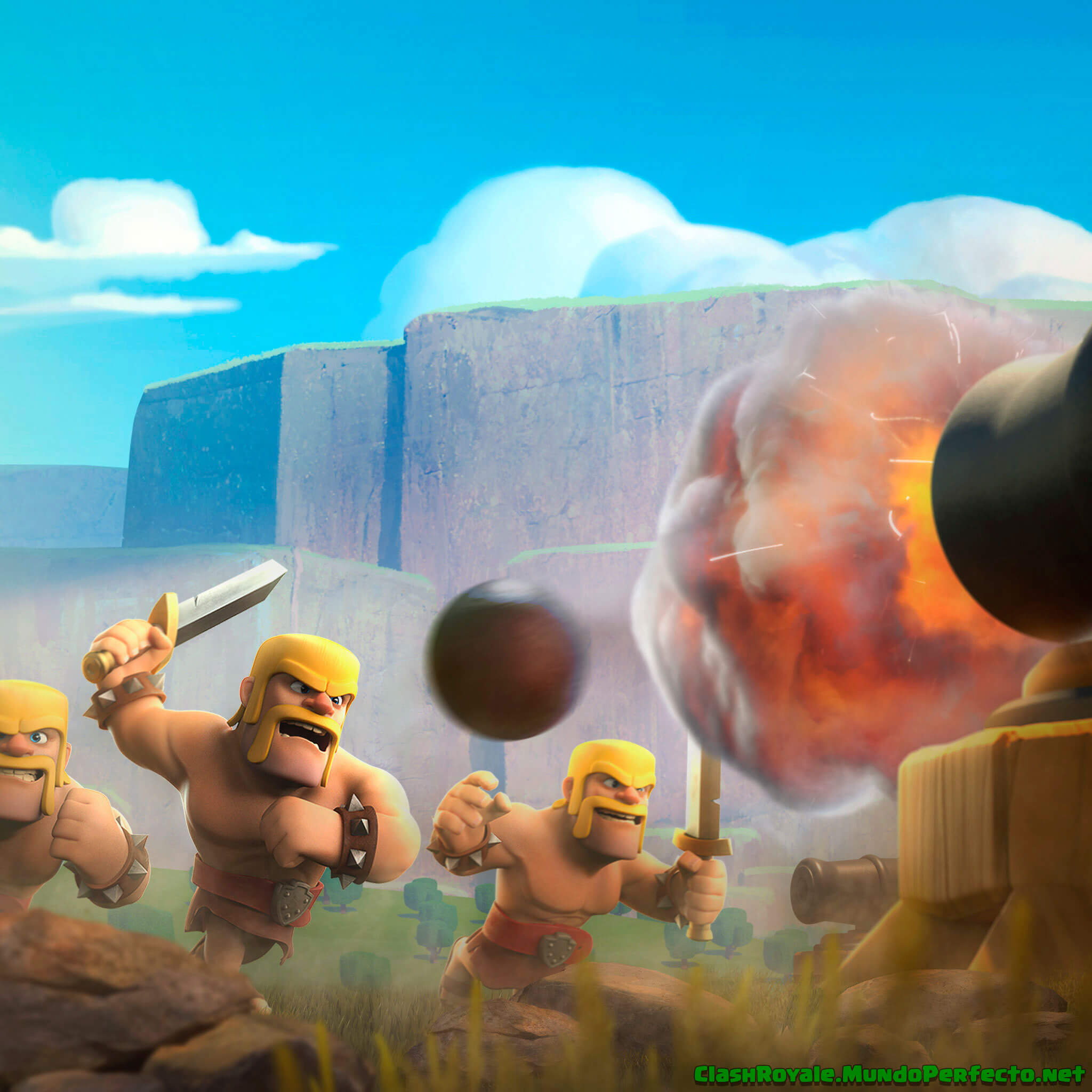 Batalla Barbaros Clash Royal Wallpaper - Fondo De Clash Royale 4k - HD Wallpaper 