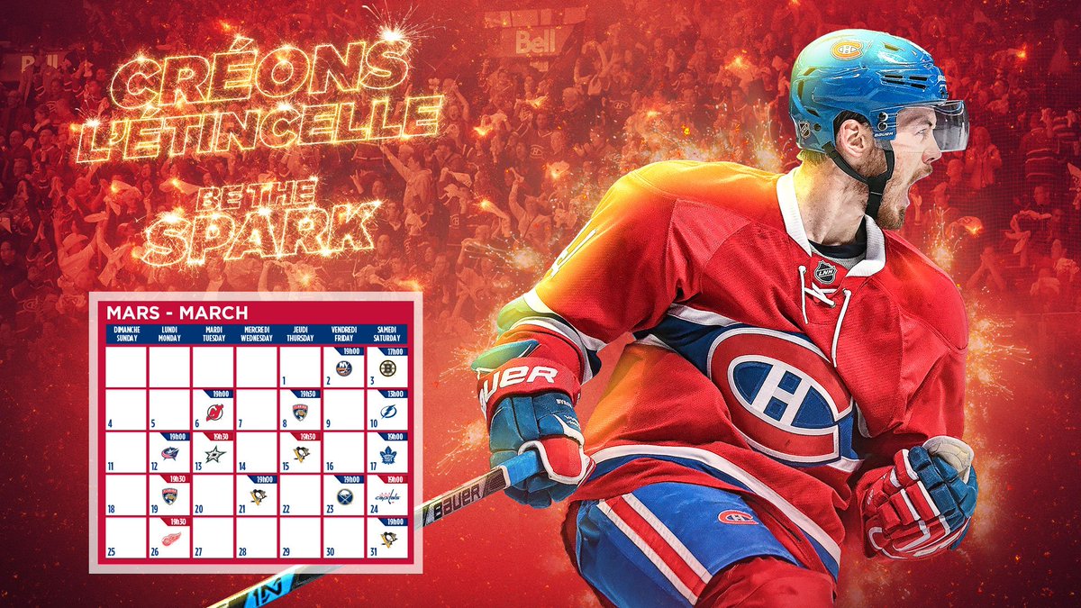 Winter Is Almost Over Download Our March Wallpapers - Montreal Canadiens Wallpaper November 2019 - HD Wallpaper 