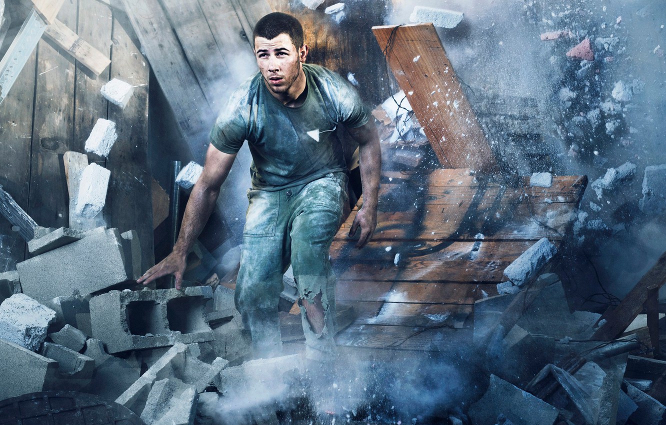 Photo Wallpaper Board, The Ruins, Bricks, Disaster, - Nick Jonas - HD Wallpaper 