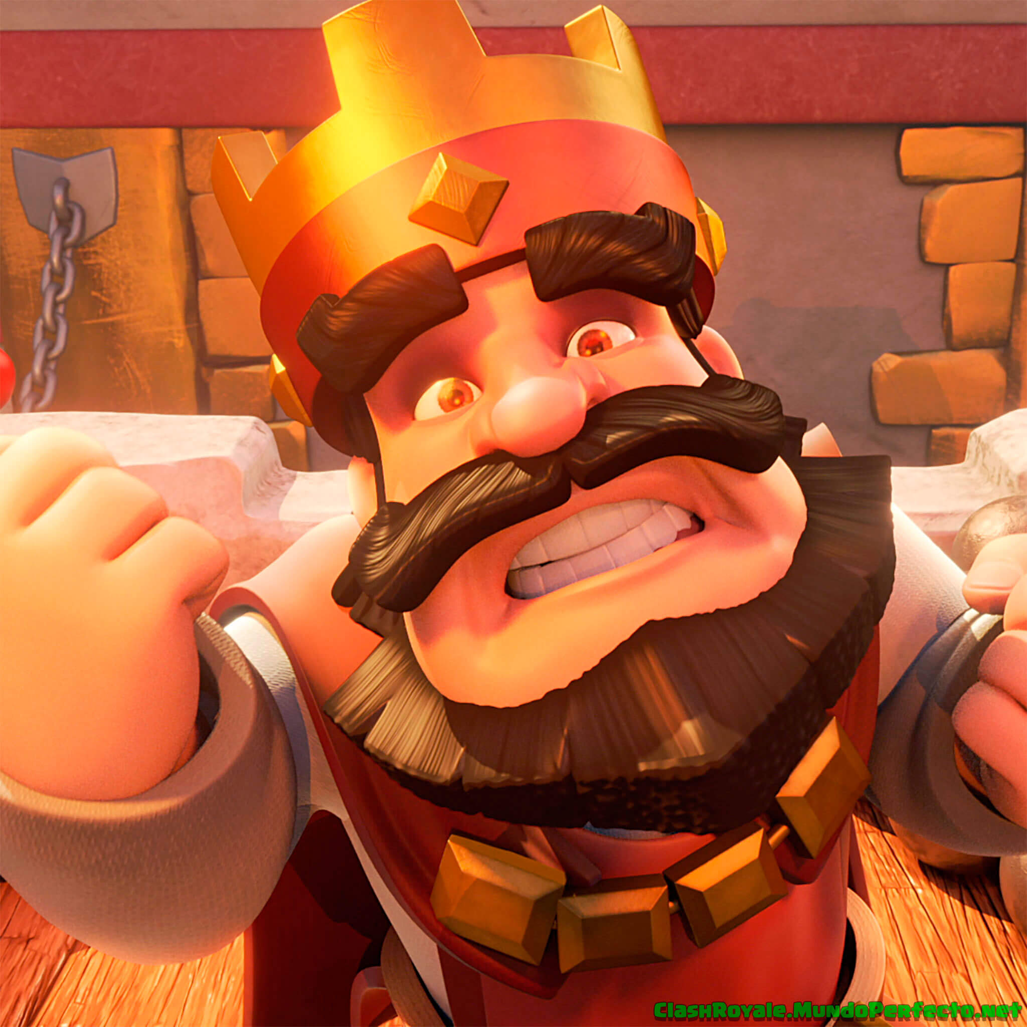 Rey Clash Royal Wallpaper - Clash Royale - HD Wallpaper 