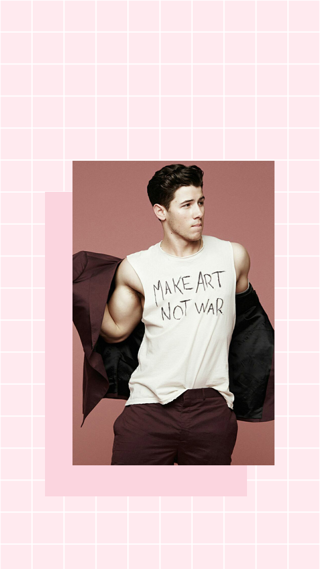 Nick Jonas Make Art Not War - HD Wallpaper 
