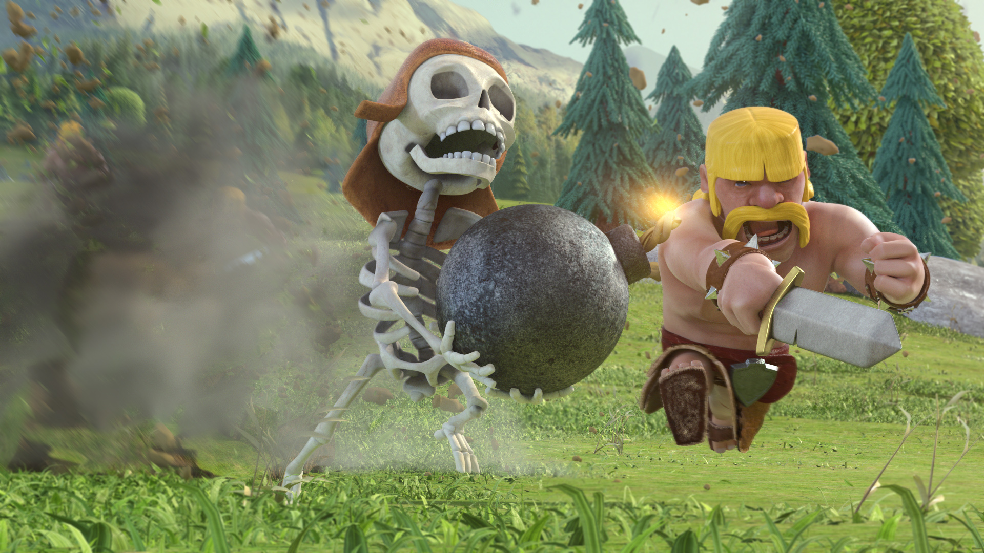 Clash Of Clans High Quality Download Free Wallpaper - Clash Of Clans Wall Breaker - HD Wallpaper 