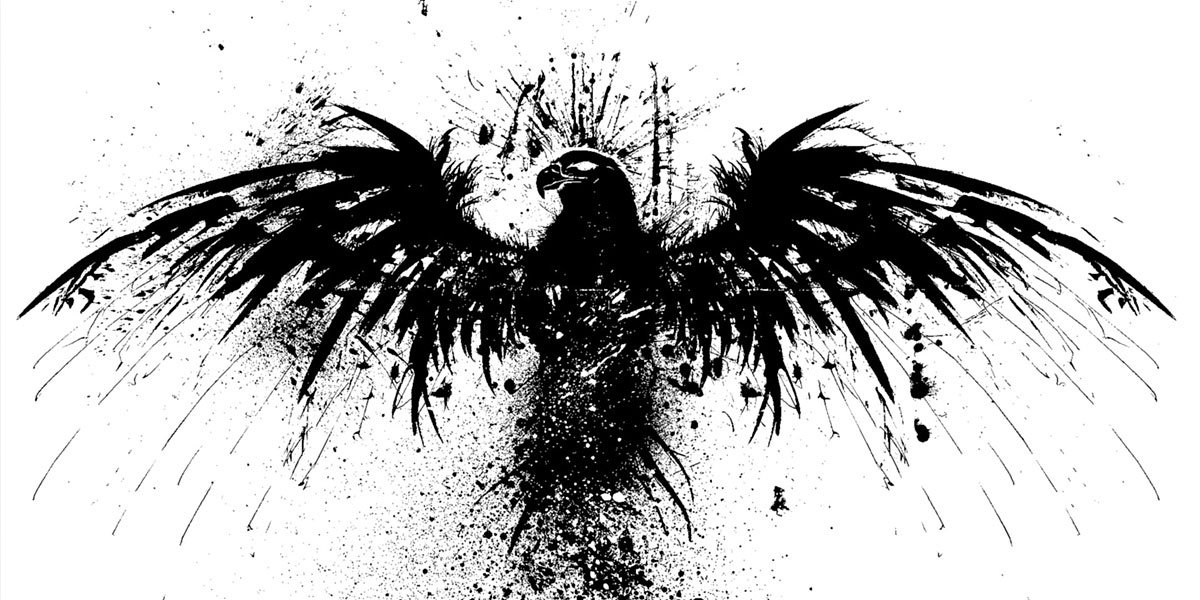 Splatter Paint Eagle Png - HD Wallpaper 